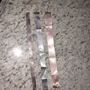 💖3 piece satin choker set